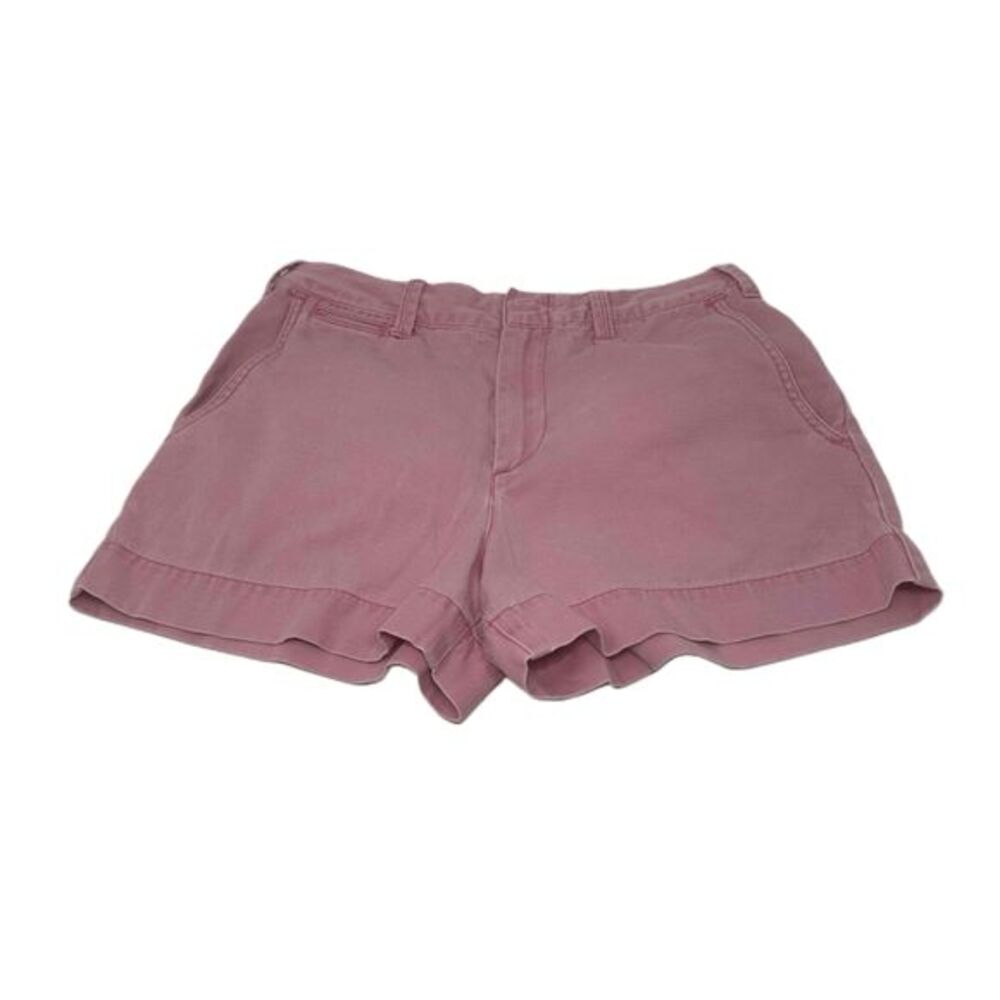 Polo Ralph Lauren Mini Shorts Womens Size 2 Pink Casual Zip Close Naval Tailors